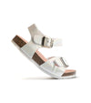 Pablosky Kids Pablosky Junior Girls Textured Pearlescent Sandal With Footbed Support 423700