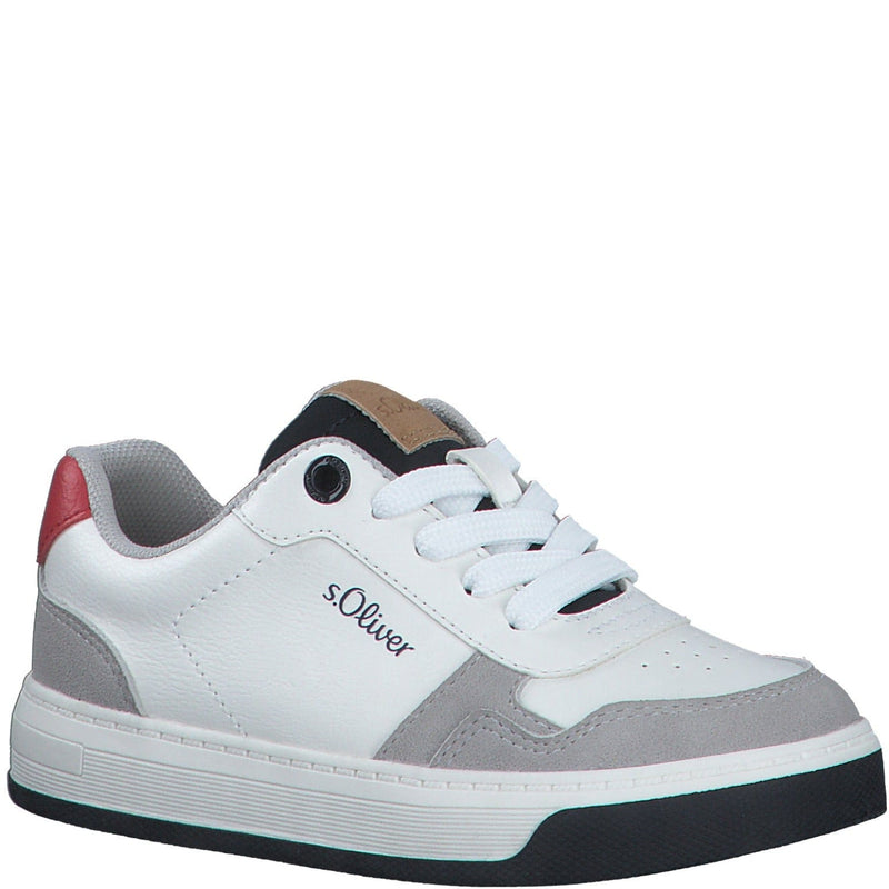 S Oliver Kids 12.5UK / WHITE S Oliver Boys Smart Casual Shoe 5-43100-30