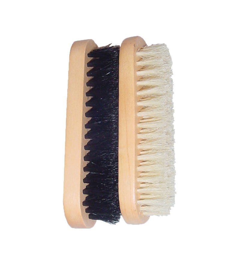 Shoe String Shoe Care ONE SIZE / MULTI Shoe String Brushes 2 Pair Pack Pure Bristles Light & Dark 89967