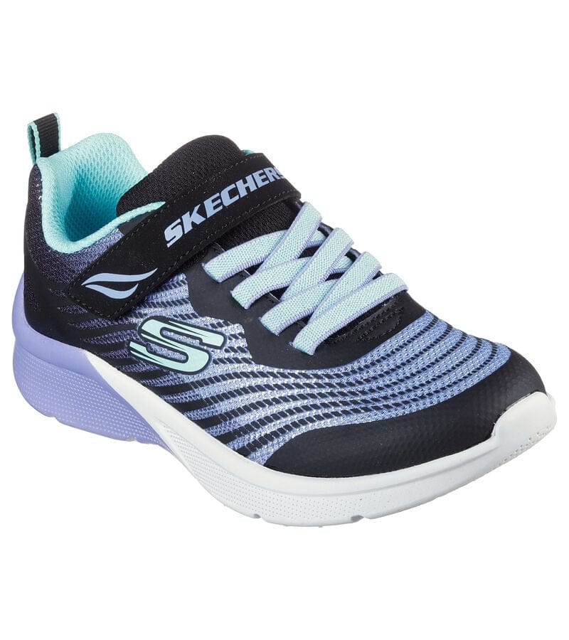 Skechers Kids 10UK / BLACK Skechers Girls Runner Microspec - Rejoice Racer 302349L