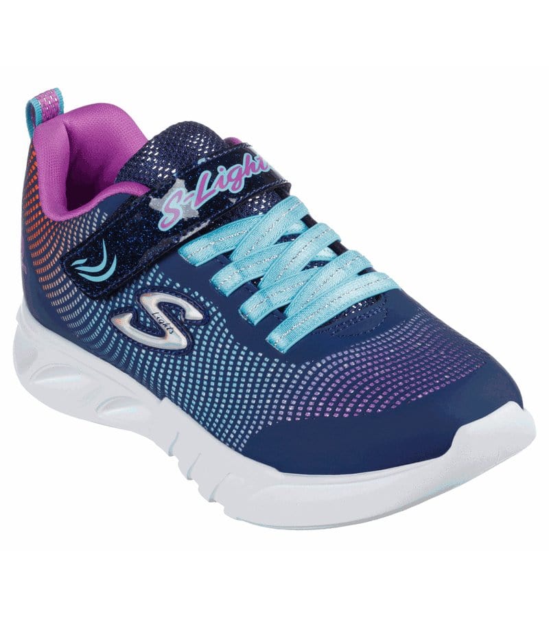 Skechers Kids 10UK / NAVY Skechers Girls Light Up Runner S Lights: Flicker Flash - 303700L