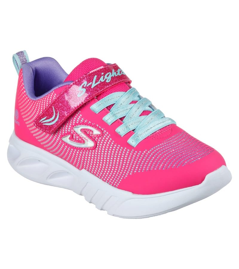 Skechers Kids 9.5UK / PINK Skechers Girls S Lights Runner Flicker Flash 303700L