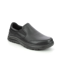 Skechers Mens 7UK / BLACK Skechers Mens Slip On Work Shoe Nampa - Groton 77157EC