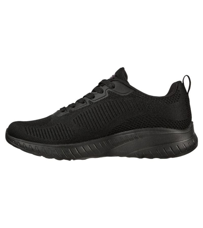 Skechers Womens Skechers Womens Bobs Sport Squad Black Runner - Face Off 117209