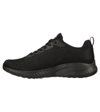 Skechers Womens Skechers Womens Bobs Sport Squad Black Runner - Face Off 117209