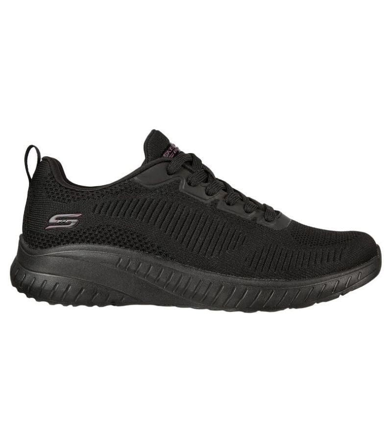 Skechers Womens Skechers Womens Bobs Sport Squad Black Runner - Face Off 117209