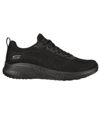 Skechers Womens Skechers Womens Bobs Sport Squad Black Runner - Face Off 117209