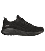 Skechers Womens Skechers Womens Bobs Sport Squad Black Runner - Face Off 117209
