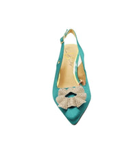Una Healy Womens Una Healy Womens Teal Sling Back Heel - Better Dig Two
